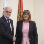 16 October 2019 National Assembly Speaker Maja Gojkovic and the Parliament Speaker of North Macedonia Talat Xhaferi